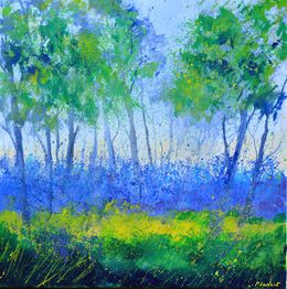 Painting, Blue spring morning, Pol Ledent