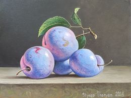 Painting, Still Life with Plums, Stepan Ohanyan