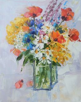 Painting, Wildflower Bouquet, Hrach Baghdasaryan