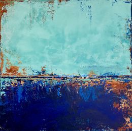 Painting, Blue energy, Brigitte Dravet