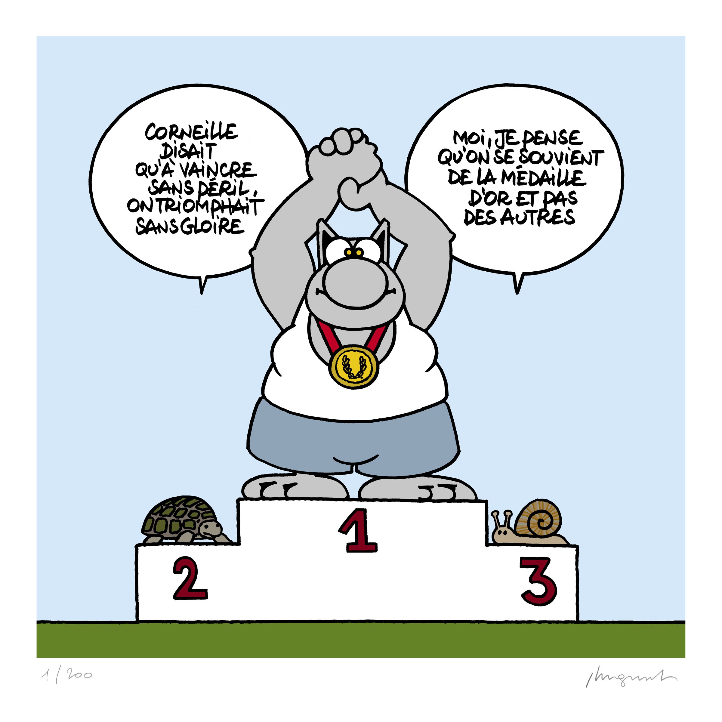 Philippe Geluck, Médaille d'or Philippe Geluck, Médaille d'or