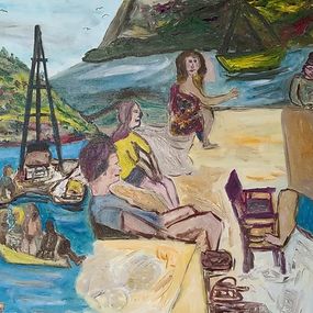 Gemälde, The Guys in Hidra, Dondi Schwartz