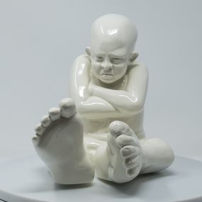 Escultura, Babyfoot 35 white, Idan Zareski