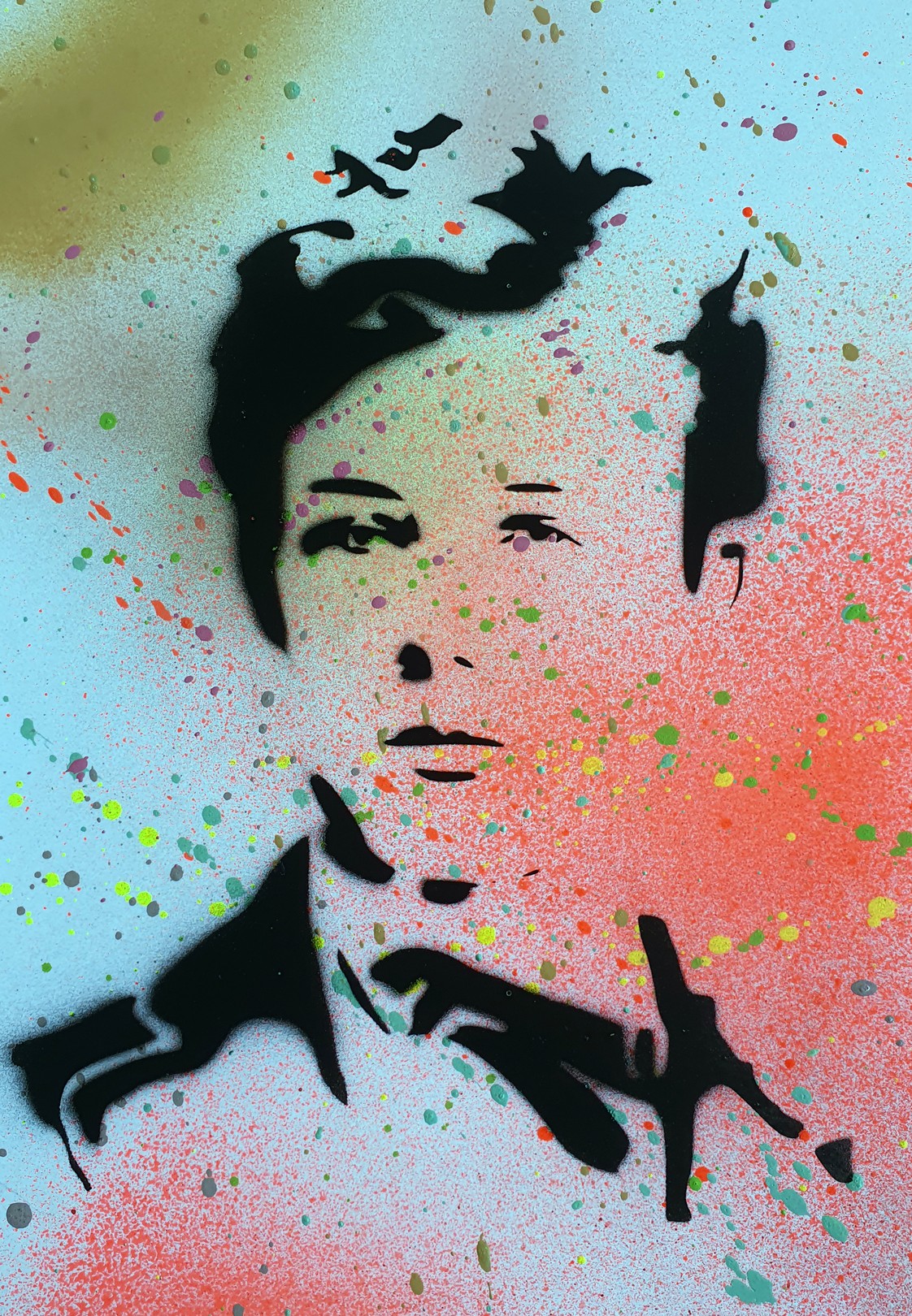 Spaco, Arthure Rimbaud Pochoir Spaco, Arthure Rimbaud Pochoir