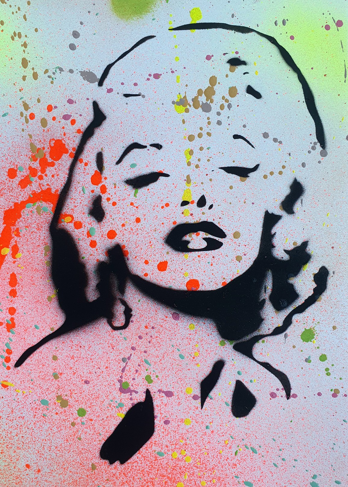 Spaco, Marilyn Monroe Pochoir Spaco, Marilyn Monroe Pochoir