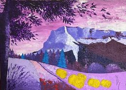 Peinture, Granier violet, Eric Guillory
