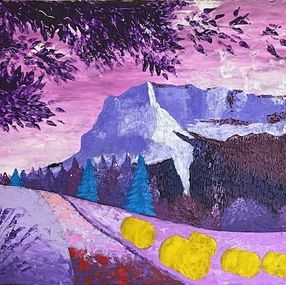 Painting, Granier violet, Eric Guillory