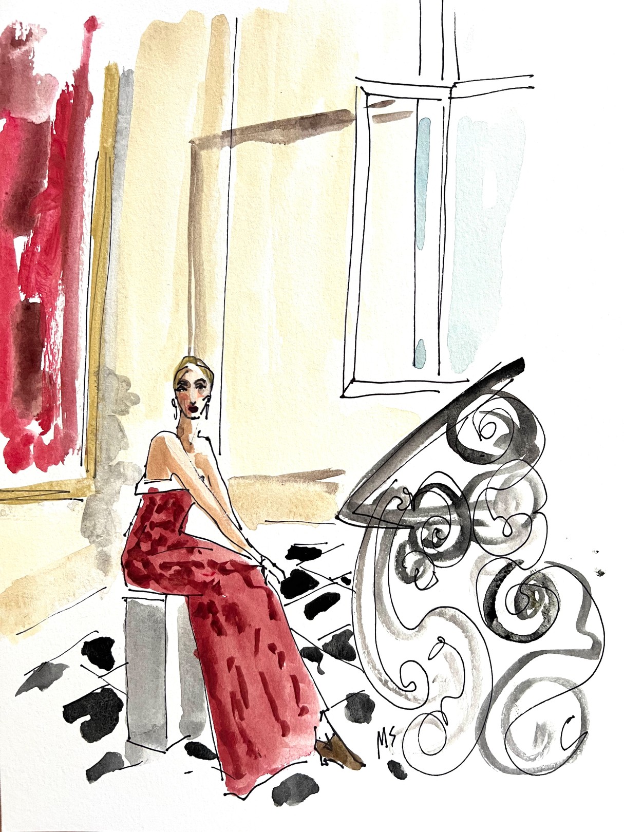 Manuel Santelices, Lauren in Balenciaga. From the Fashion series Manuel Santelices, Lauren in Balenciaga. From the Fashion series