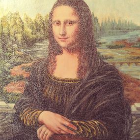 Painting, Mona Lisa my way, Ana Maria Kis