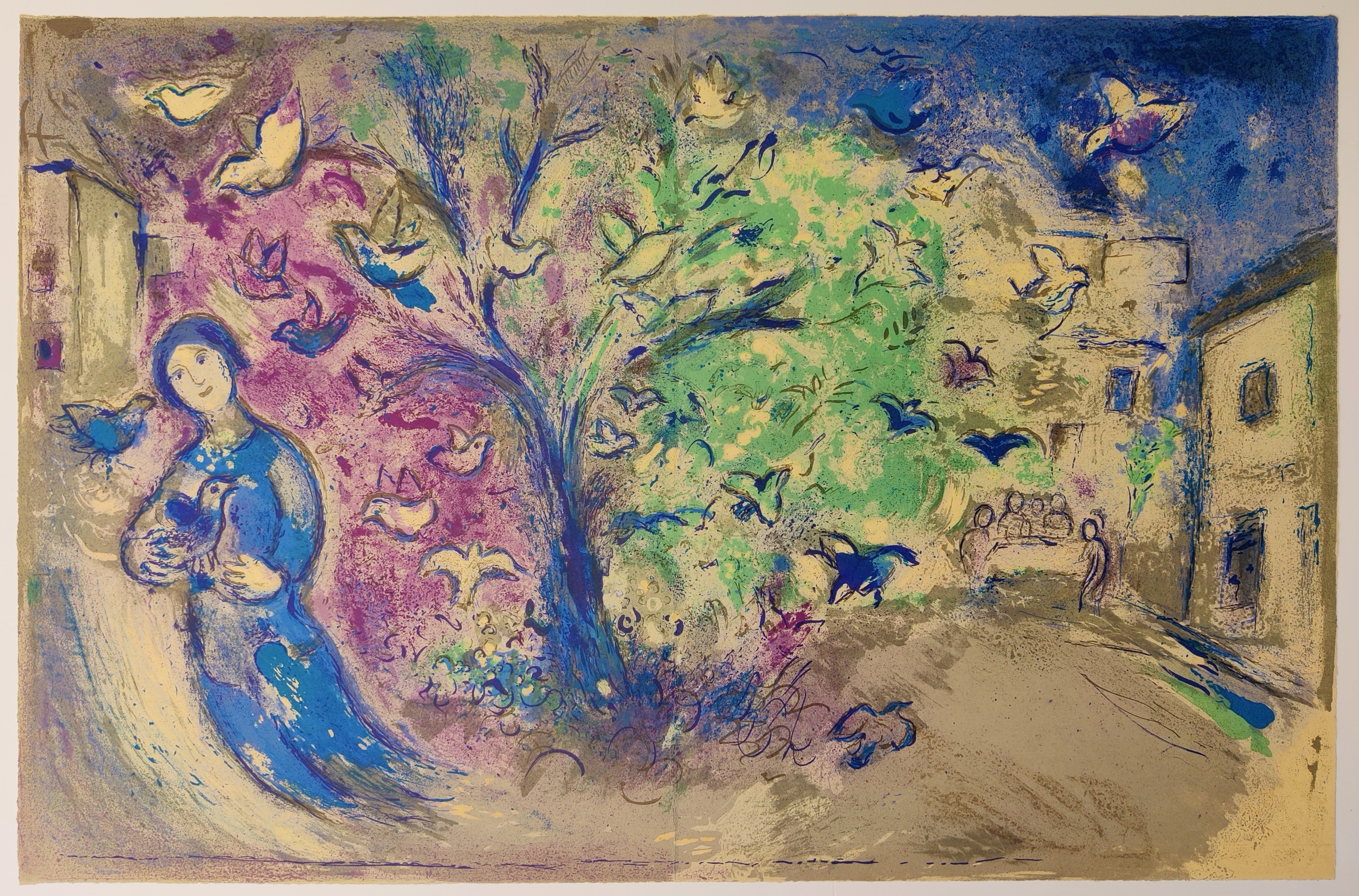 Marc Chagall, La Chasse aux Oiseaux (The Bird Chase), from Daphnis et Chloé Marc Chagall, La Chasse aux Oiseaux (The Bird Chase), from Daphnis et Chloé