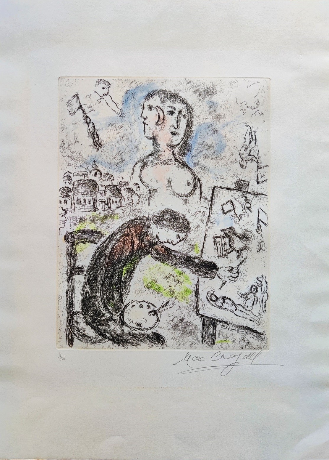 Marc Chagall, Le Peintre from Songes Marc Chagall, Le Peintre from Songes
