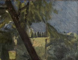 Gemälde, Paysage, Albert Chavaz