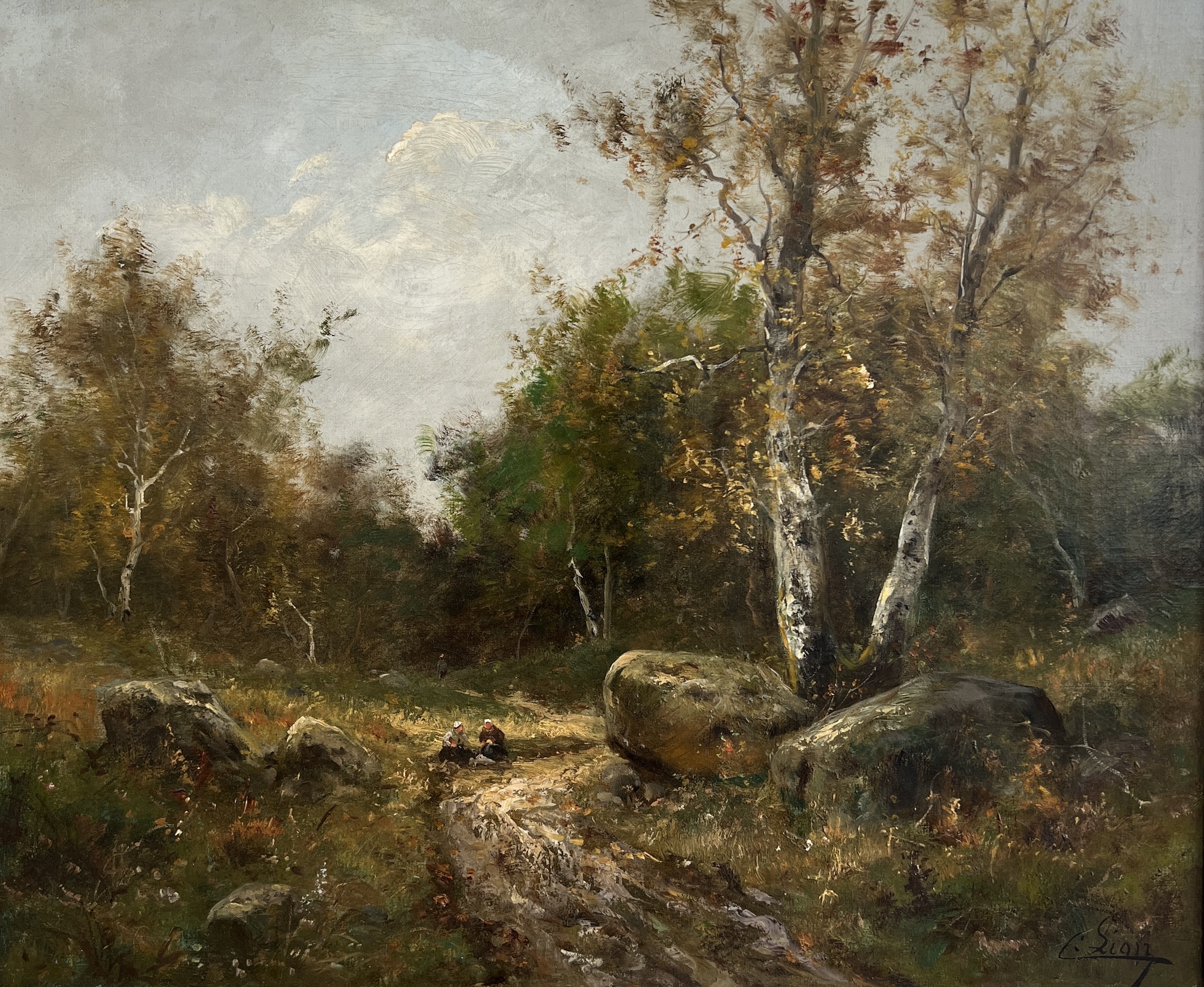 C. Lianz, Lavandières à la rivière C. Lianz, Lavandières à la rivière