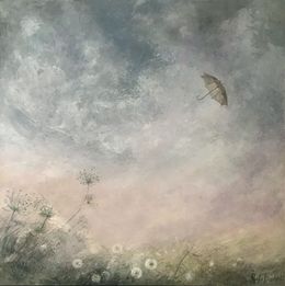 Gemälde, Parapluie et dendelions, Maylis Bourdet