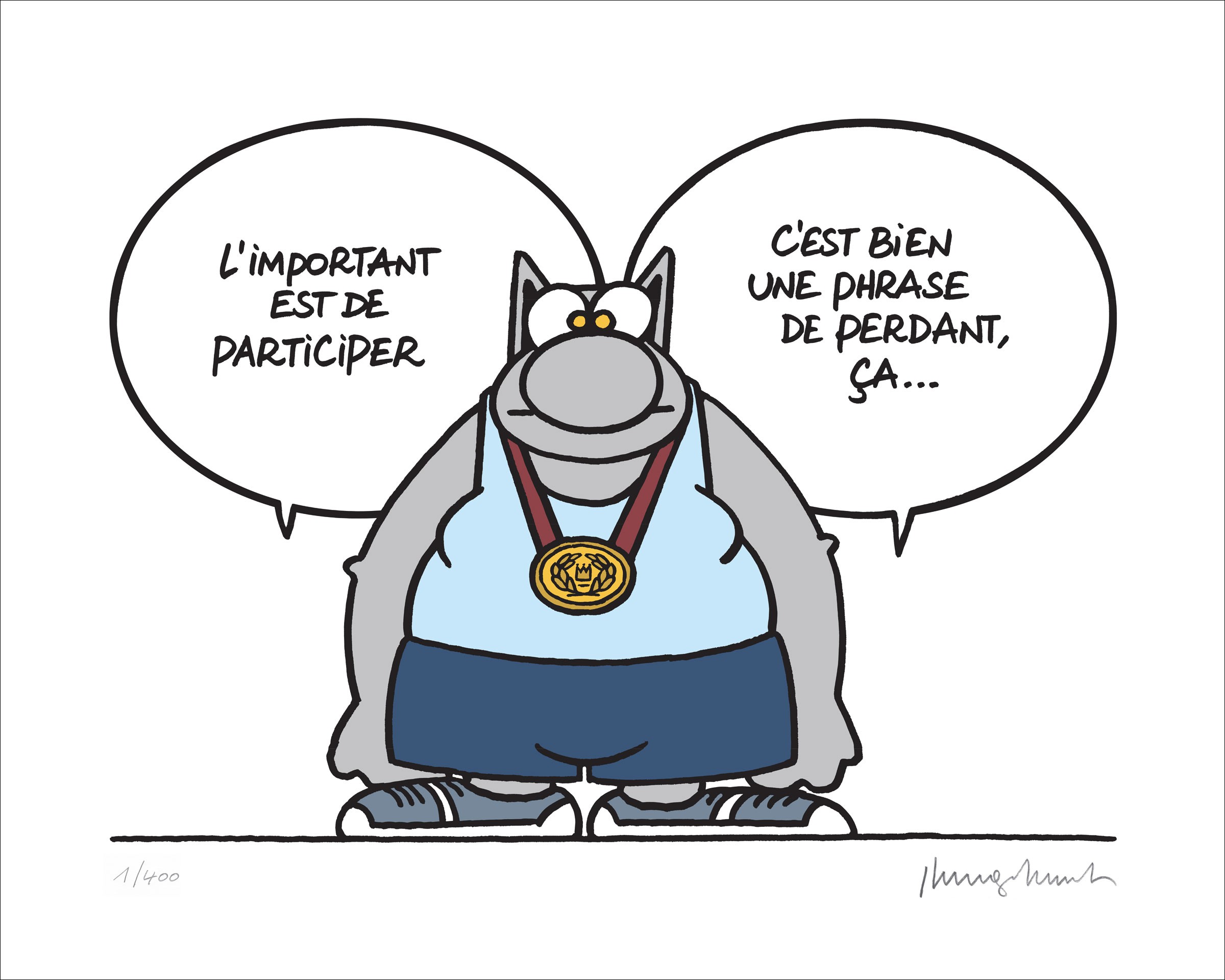 Philippe Geluck, L'important est de participer Philippe Geluck, L'important est de participer