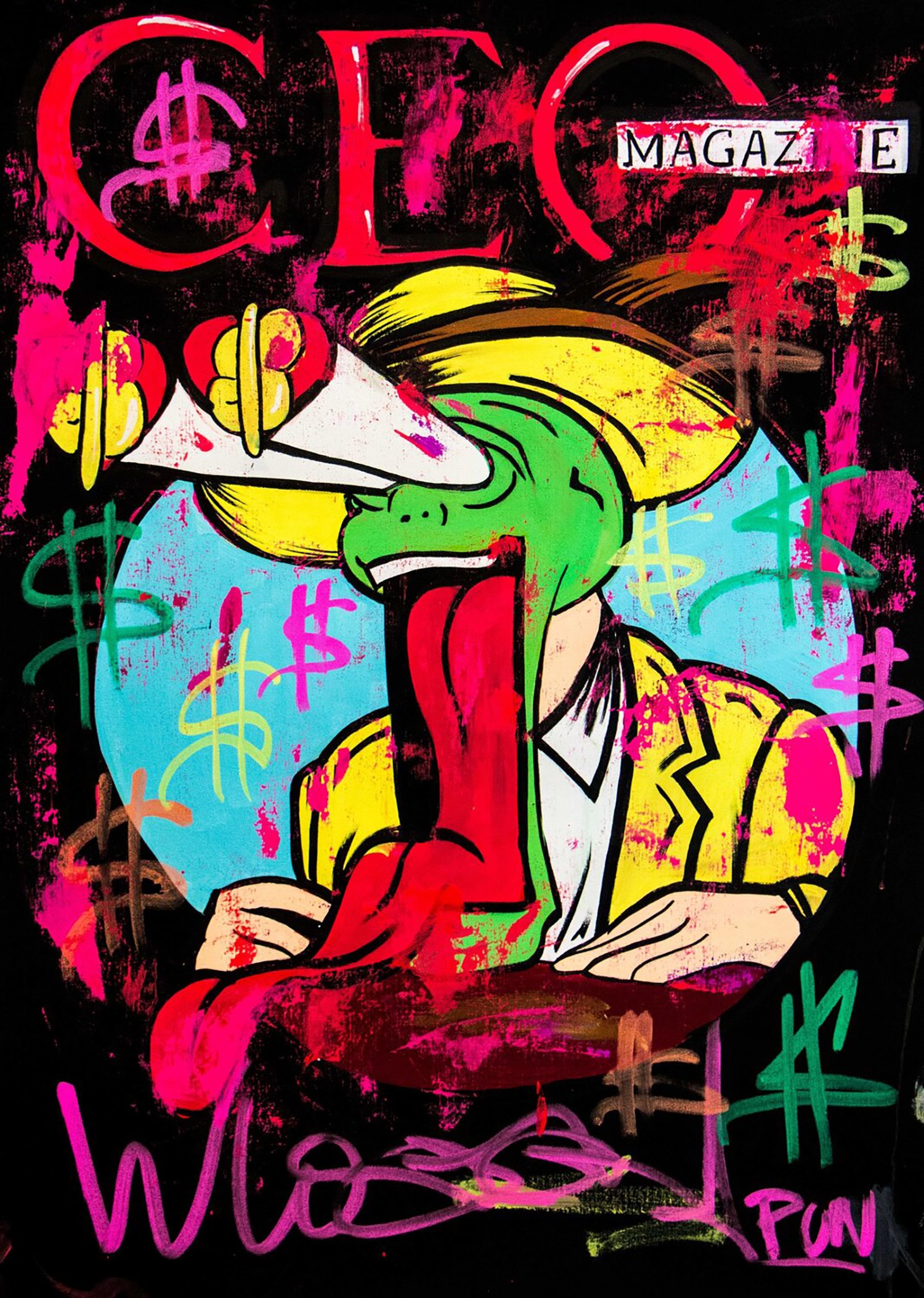 Carlos Pun Art, Woohoo ft. the mask ceo magazine cover Carlos Pun Art, Woohoo ft. the mask ceo magazine cover