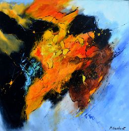 Painting, Abstract bull, Pol Ledent