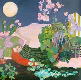 Painting, La noche entonaba su musica secreta, Marta Grassi