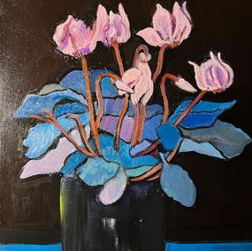 Painting, Violets, Nino Nasidze