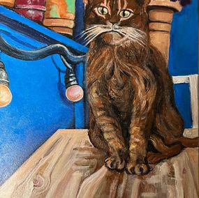 Painting, My District Cat, Nino Nasidze