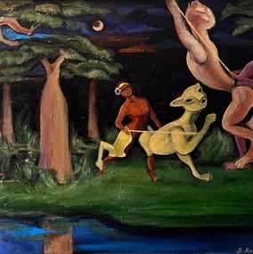 Peinture, Night Fantasy, Nino Nasidze