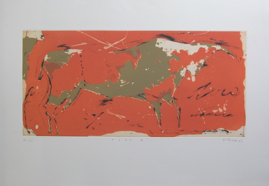 Alexis Gorodine, Toro 2, gravure originale Alexis Gorodine, Toro 2, gravure originale