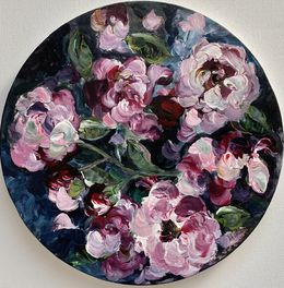 Gemälde, Roses and wine, Lenny Bebeselea