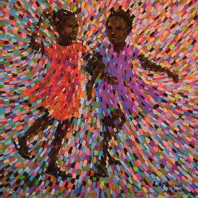 Painting, Sister and friend II, Betty Acquah