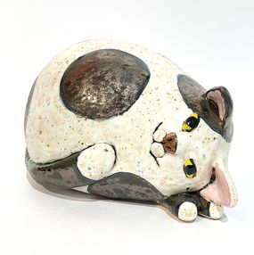 Sculpture, Dreaming Cat, Viktor Zuk