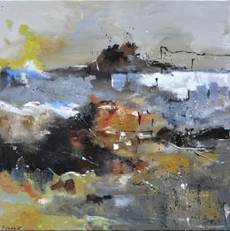 Painting, Grey morning, Pol Ledent