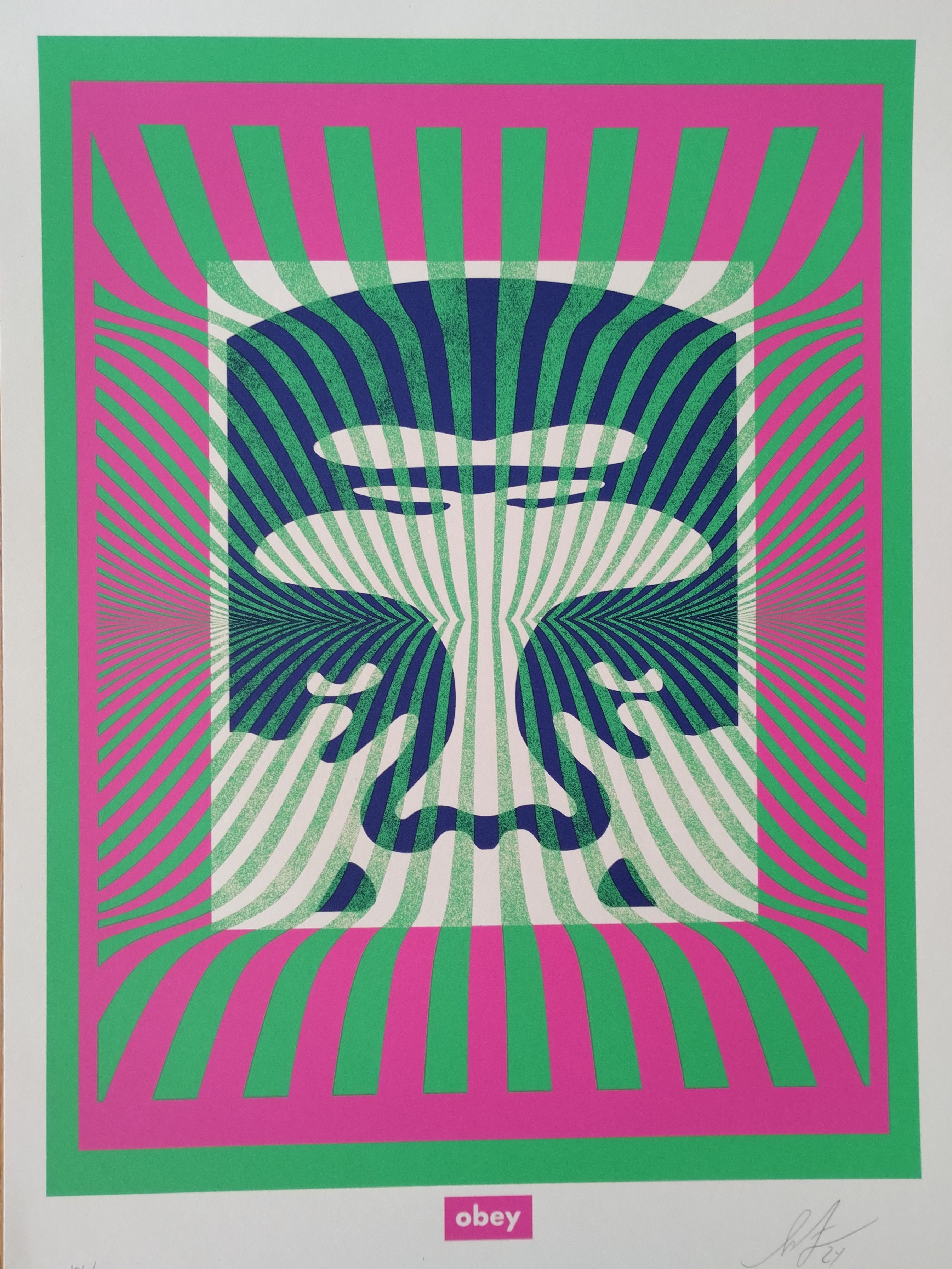Shepard Fairey (Obey), Op-Art Icon (Green) Shepard Fairey (Obey), Op-Art Icon (Green)