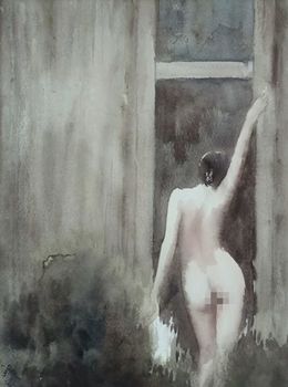 Painting, Femme nu, Zhuo Chen