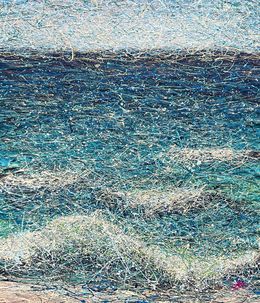 Gemälde, Life comes at us in waves, Nadine Antoniuk