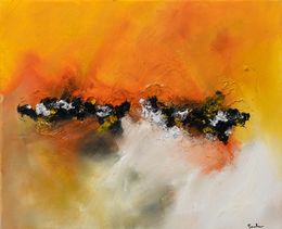 Painting, Dans le désert - Paysage abstrait, Laurent Roullier