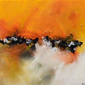 Painting, Dans le désert - Paysage abstrait, Laurent Roullier