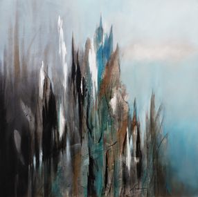 Gemälde, Elevations - Paysage imaginaire et architecture, Danièle Lemius