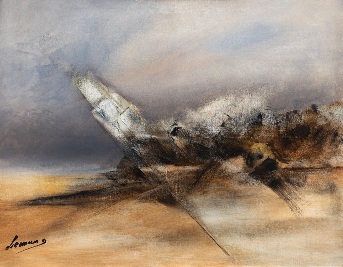 Danièle Lemius, Impact - Paysage abstrait Danièle Lemius, Impact - Paysage abstrait