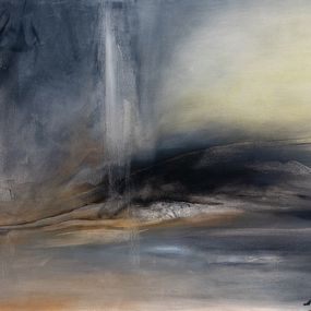 Peinture, Geyser - Paysage abstrait d'Islande, Danièle Lemius