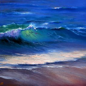 Painting, Warm summer waves, Elena Lukina