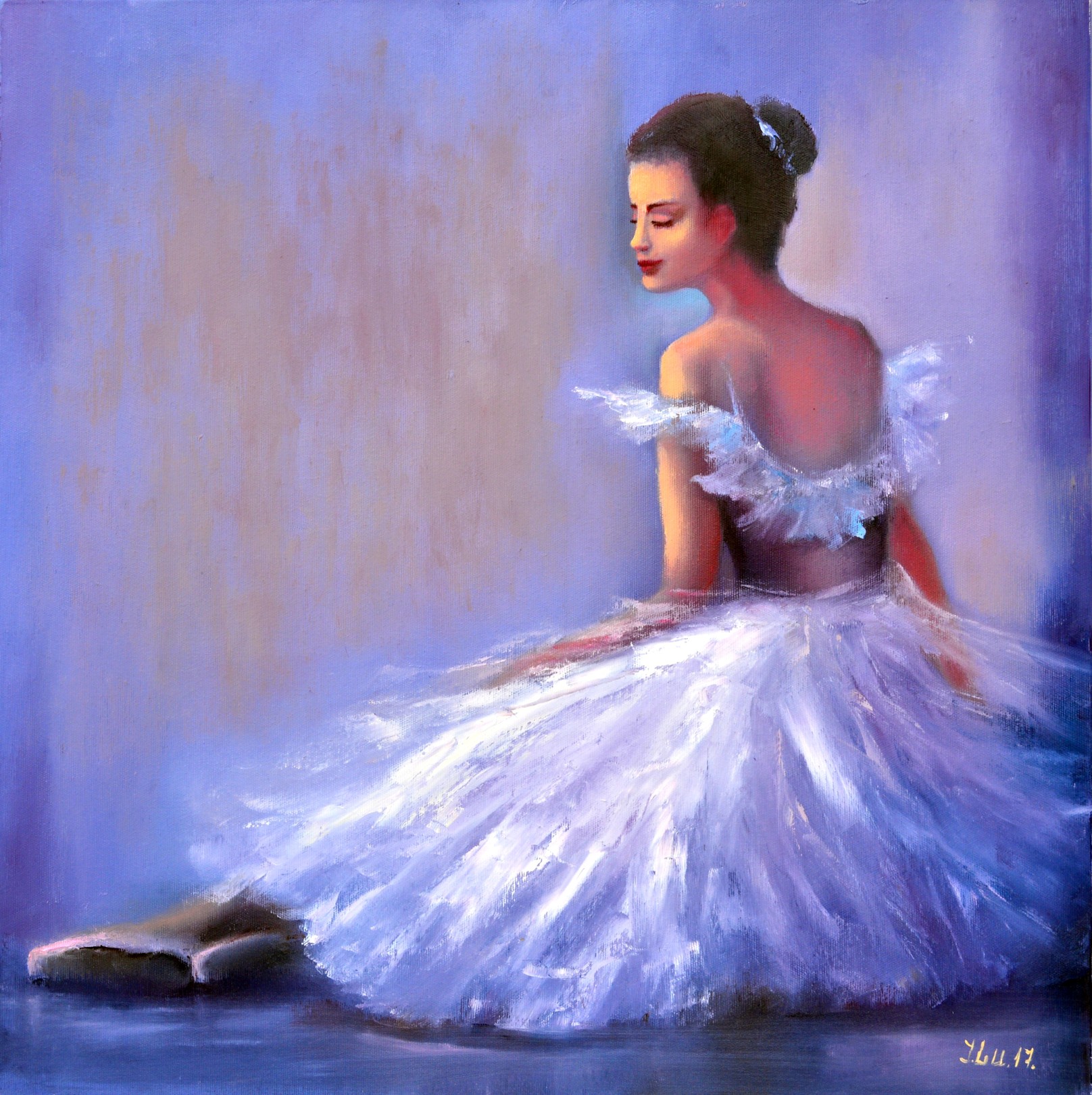 Elena Lukina, Ballerina. oil painting Elena Lukina, Ballerina. oil painting