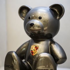 Sculpture, 35cm Porsche Tribute Teddy, Naor