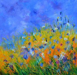 Gemälde, Wild flowers, Pol Ledent
