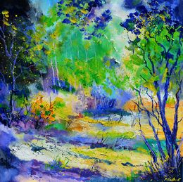 Painting, Light in a clearing, Pol Ledent