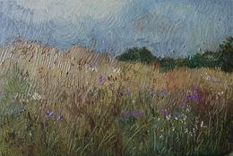 Painting, Field in Geislar, Galya Popova