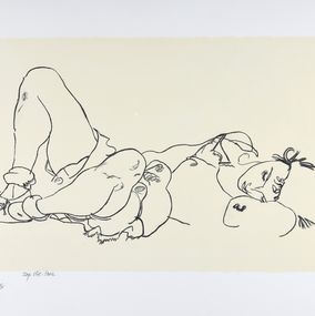 Drucke, La femme allongée, 1918 | Reclining woman, 1918 (Liegende), Egon Schiele