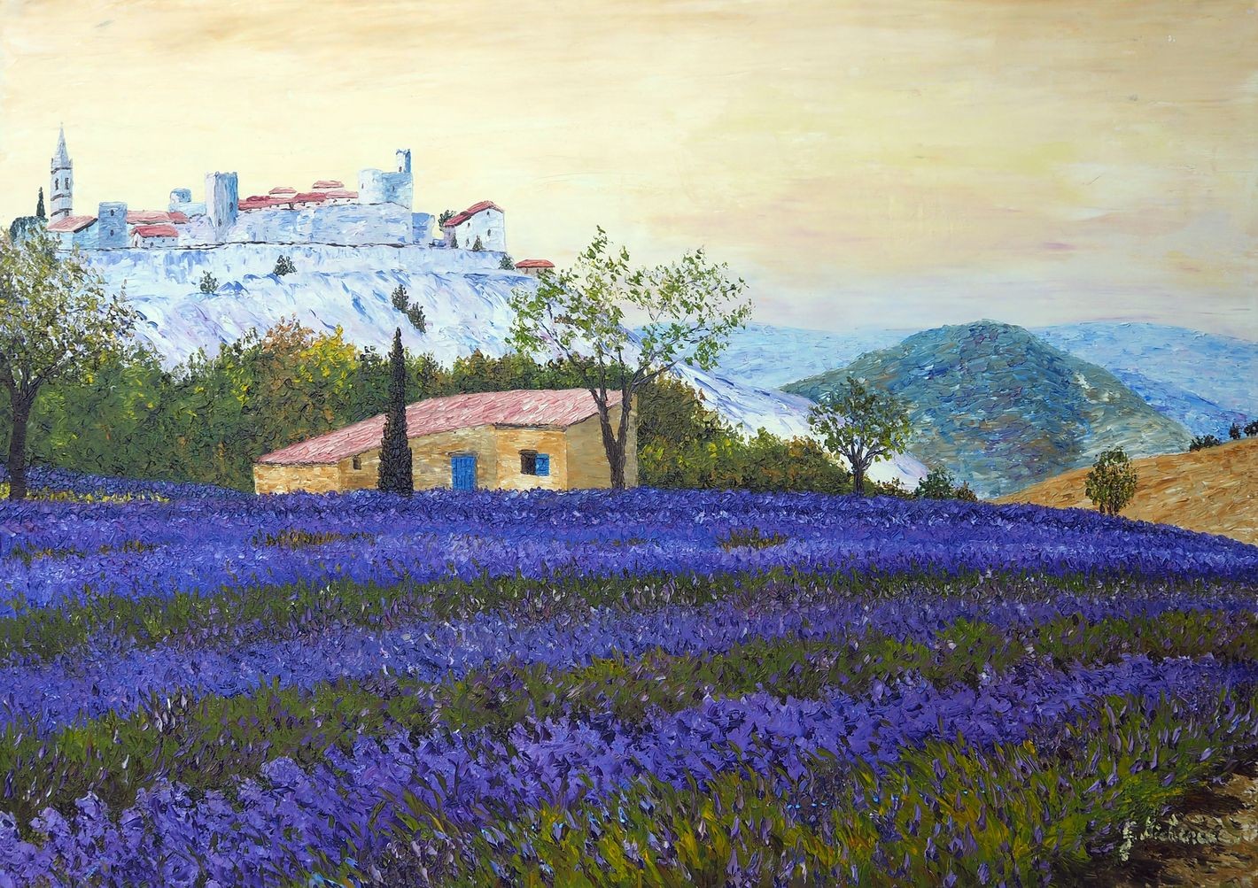 Gyslaine Pachet-Micheneau, Lavandes en fleurs Gyslaine Pachet-Micheneau, Lavandes en fleurs