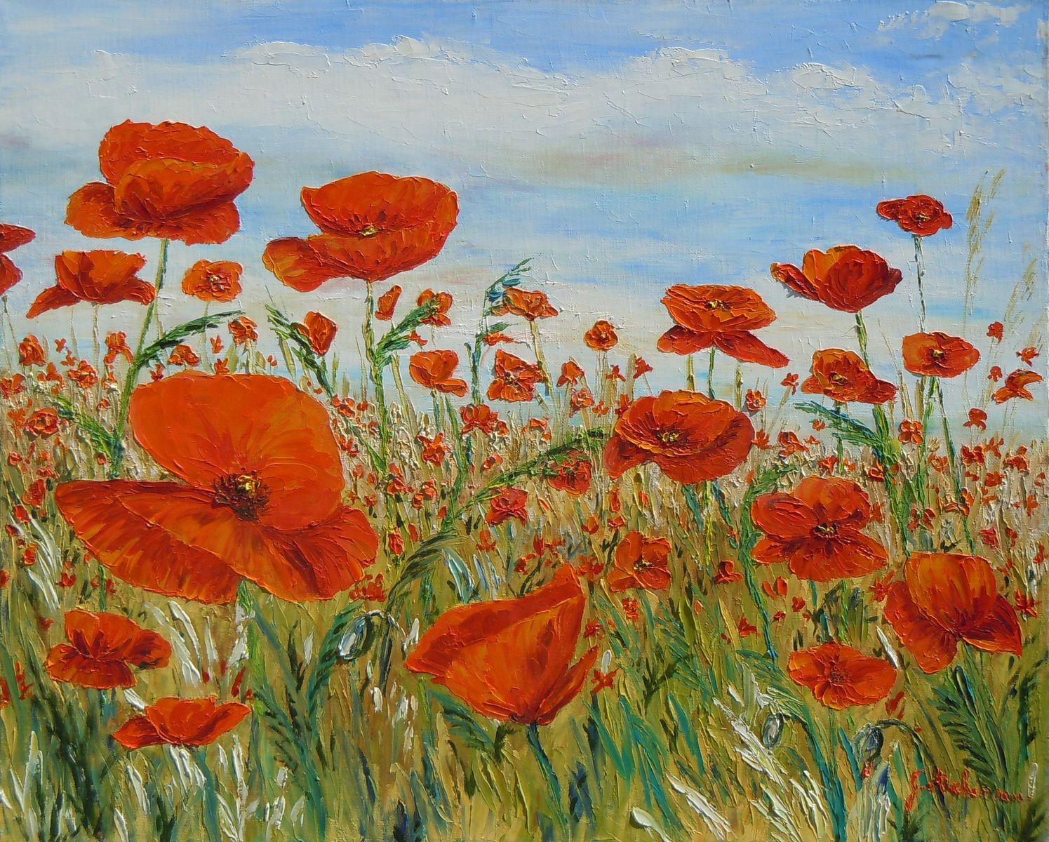 Gyslaine Pachet-Micheneau, Coquelicots dansants Gyslaine Pachet-Micheneau, Coquelicots dansants