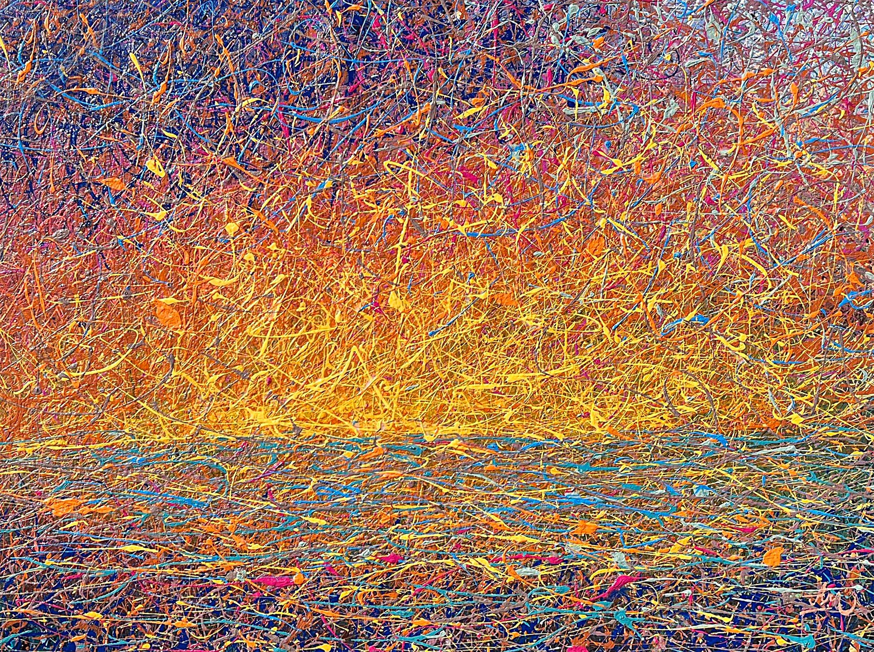 Nadin Antoniuk, Yellow-blue sunrise (Happy morning time) Nadin Antoniuk, Yellow-blue sunrise (Happy morning time)