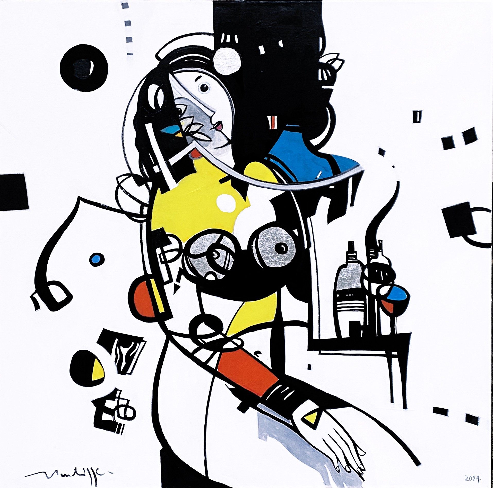 Jean-Louis Mendrisse, la femme au verre de vin Jean-Louis Mendrisse, la femme au verre de vin