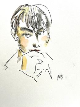 Fine Art Drawings, Young Leo. From The art, culture & society Series series, Manuel Santelices